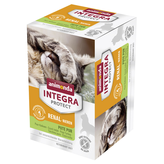 Säästöpakkaus: Animonda Integra Protect Adult -rasiat 12 x 100 g - Adult Renal - kalkkuna