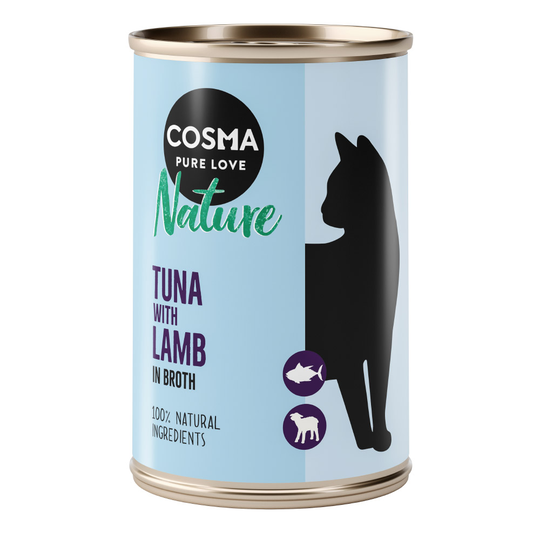 Cosma Nature 6 x 140 g - tonnikala & lammas