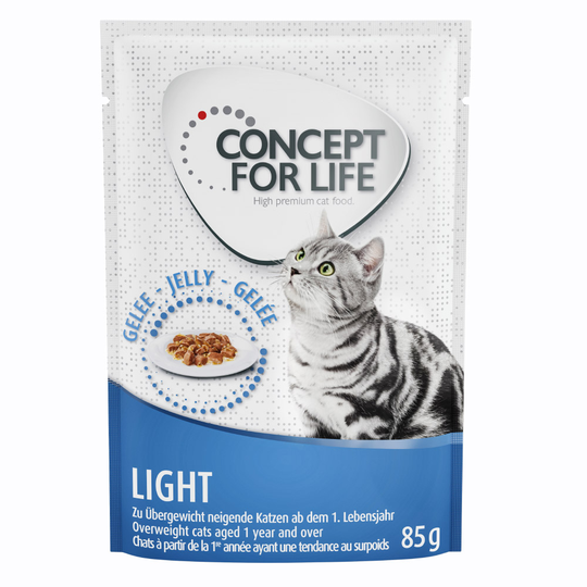 Concept for Life Light Adult - paranneltu koostumus! - oheen: 12 x 85 g Concept for Life Light in Jelly