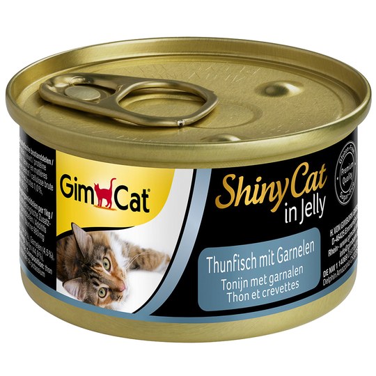 GimCat ShinyCat Jelly 6 x 70 g - tonnikala & katkarapu