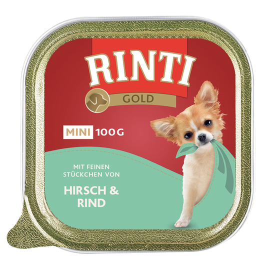 RINTI Gold Mini -säästöpakkaus 24 x 100 g - peura & nauta