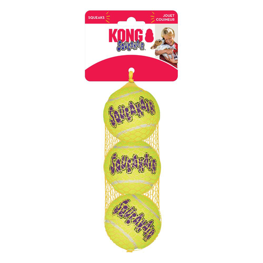 Koiran lelu Airdog KONG SqueakAir -tennispallo (S)
