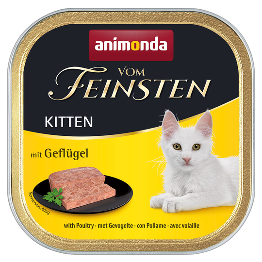 Animonda vom Feinsten Kitten -säästöpakkaus 72 x 100 g - siipikarja
