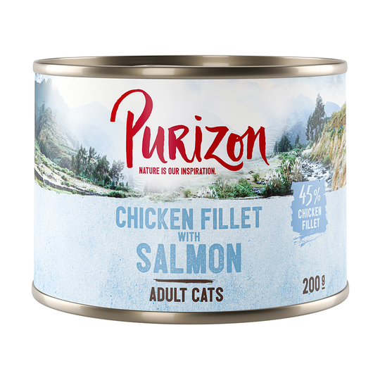 Purizon-yksittäispakkaus kanafilee & lohi - 200 g
