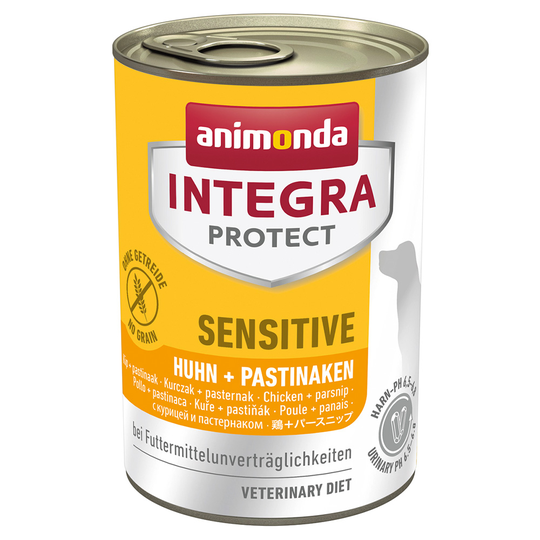 Animonda Integra Protect Sensitive -purkkiruoka - 12 x 400 g kana & palsternakka