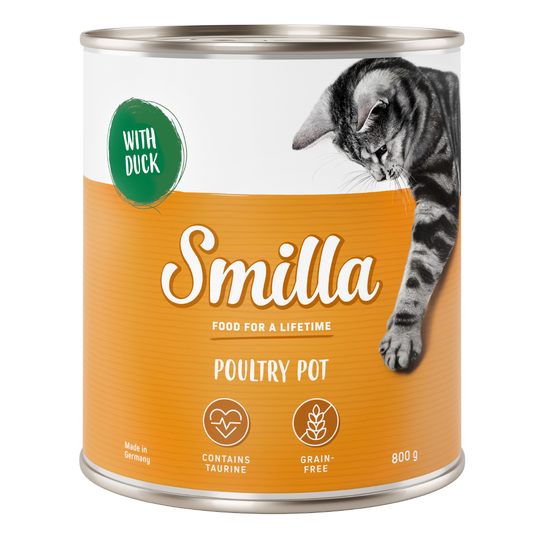 Säästöpakkaus: Smilla-siipikarjapata 24 x 800 g - siipikarja & ankka