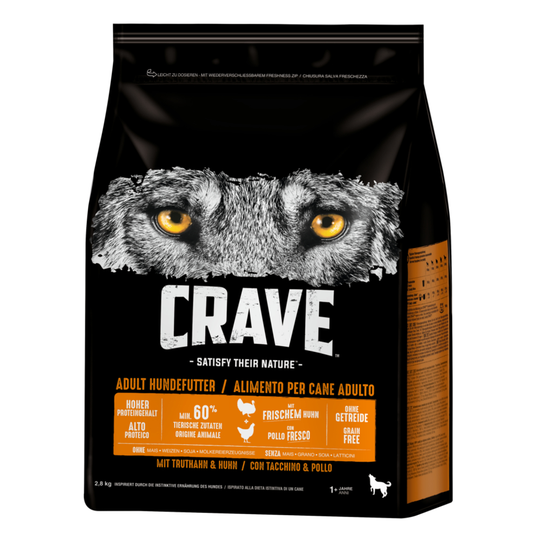 Crave Adult Dog Turkey & Chicken - 2,8 kg