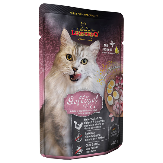 Leonardo Finest Selection Pouch 16 x 85 g - siipikarja & kananmuna