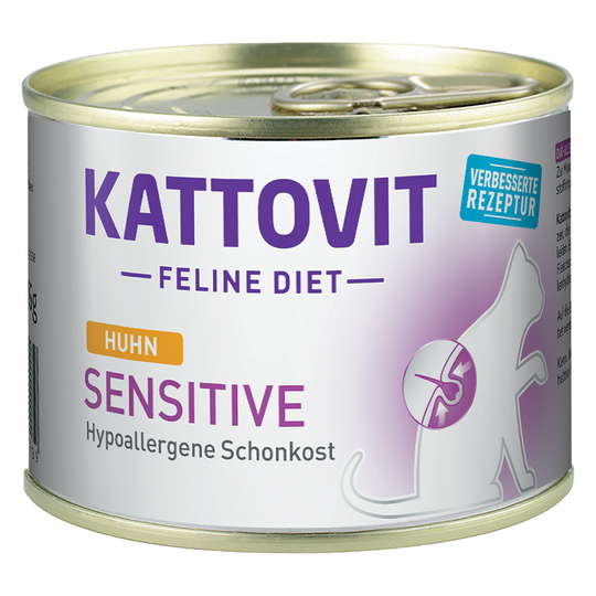 Kattovit Sensitive 185 g purkeissa - 6 x 185 g kana