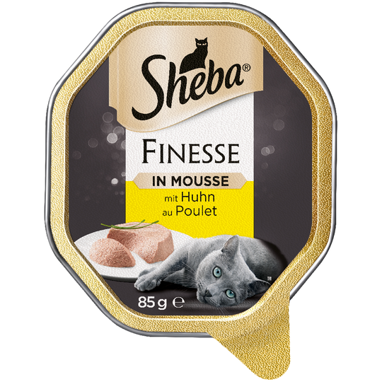 Sheba-rasiat 22 x 85 g - Mousse, kana