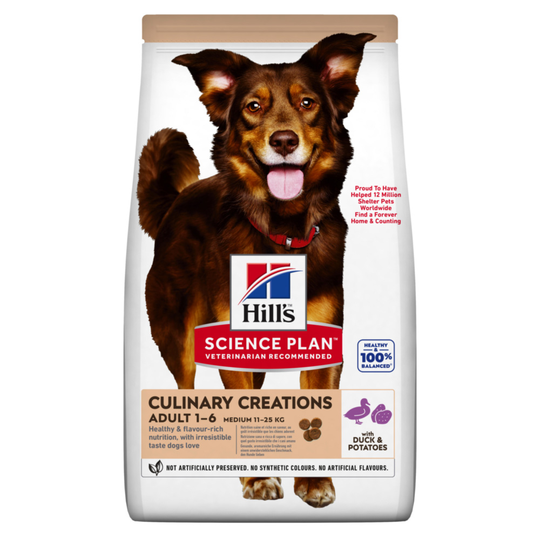 Hill's Science Plan Adult Culinary Creations Medium ankka & peruna - 2,5 kg