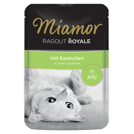 Miamor Ragout Royale in Gravy tai Jelly 22 x 100 g - kaninliha, in Jelly