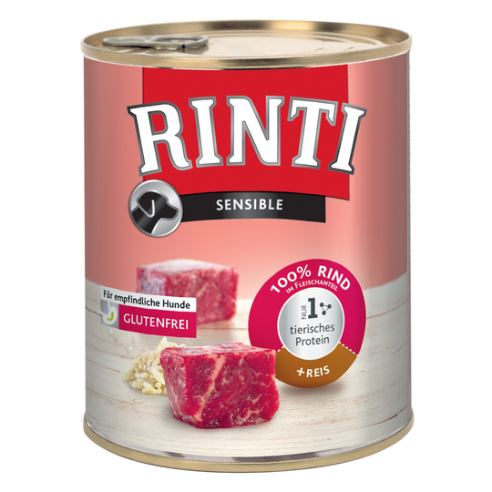 RINTI Sensible 6 x 800 g - nauta & riisi