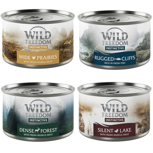 Wild Freedom Instinctive 6 x 140 g - Misty Mountains -lajitelma