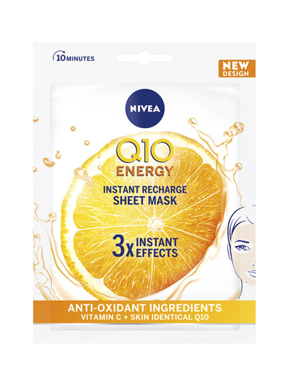 Q10plusc anti-wrinkle + energy sheet mask -kasvonaamio 1 kpl