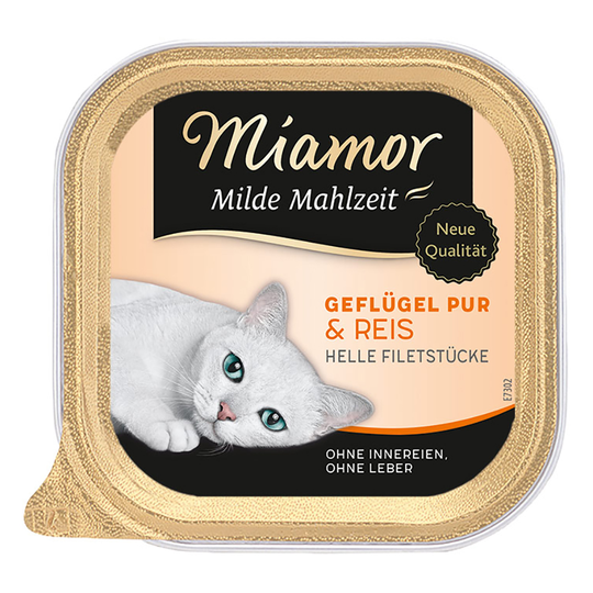 Miamor Mild Meal -säästöpakkaus 48 x 100 g - siipikarja & riisi