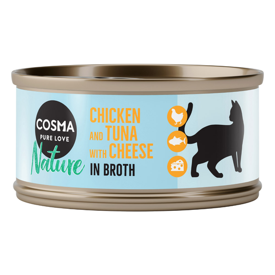Cosma Nature 6 x 70 g - kana, tonnikala & juusto