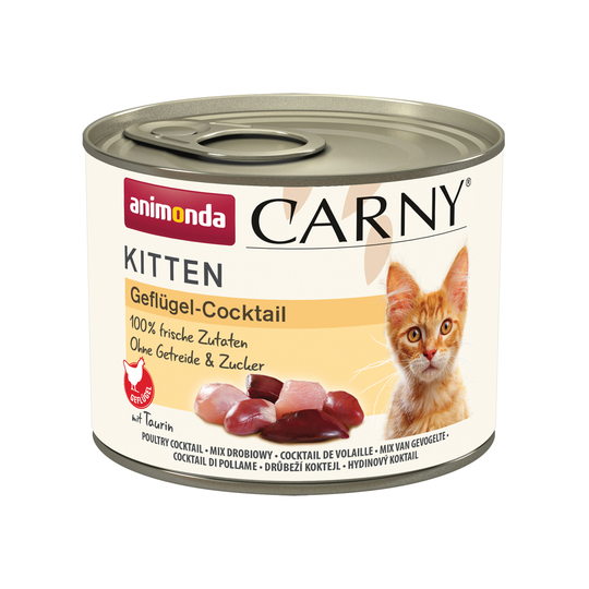 Animonda Carny Kitten 200 g - siipikarjasekoitus (12 x 200 g)
