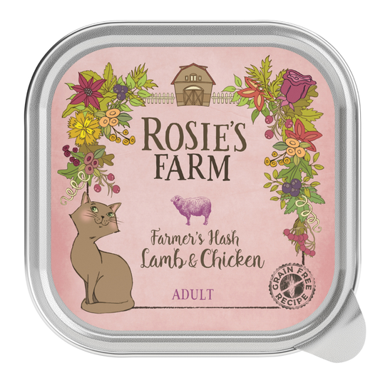 Rosie's Farm Adult 16 x 100 g - lammas & kana