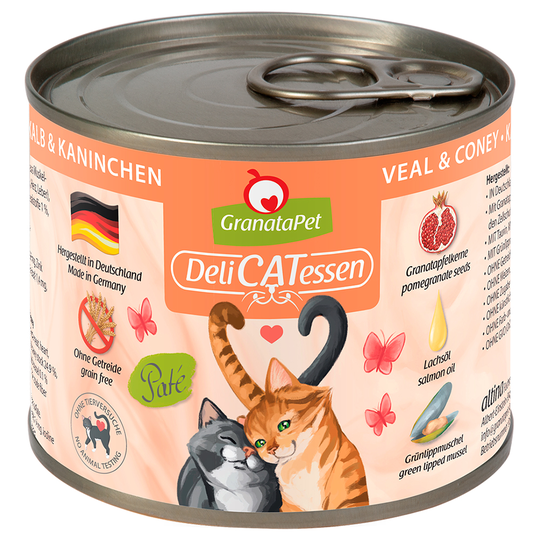 GranataPet DeliCatessen -säästöpakkaus 24 x 200 g - vasikka & kani