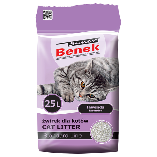 Super Benek Lavender - 25 l (noin 20 kg)