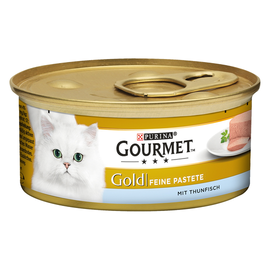 Gourmet Gold Fine Paté 24 x 85 g - lajitelma: kana & tonnikala