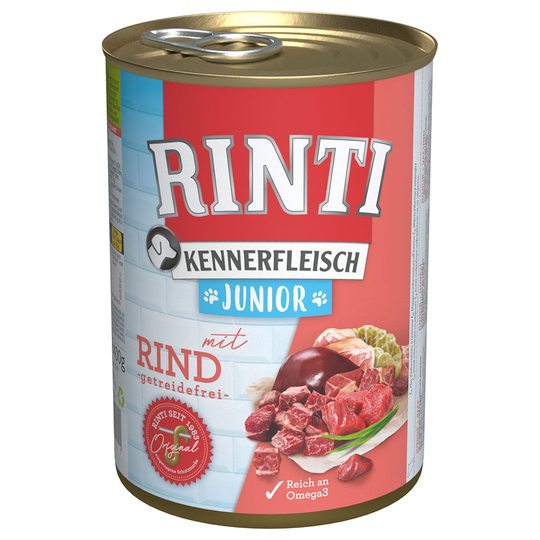 RINTI-säästöpakkaus 12 x 400 g - Junior: nauta
