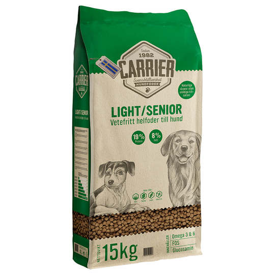 Carrier Light/Senior -koiranruoka - 15 kg
