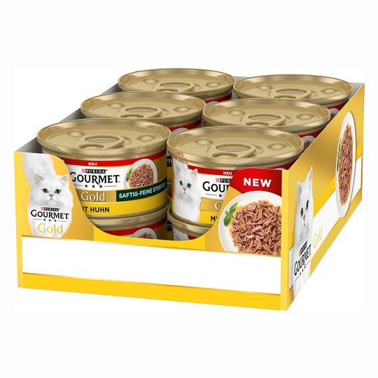 Gourmet Gold meheviä ja hienoja suikaleita 12 x 85 g - kana