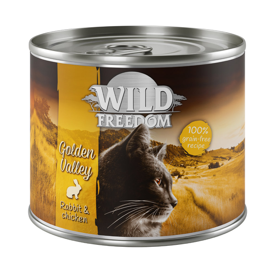 20 + 4 kaupan päälle! Wild Freedom 24 x 200 g / 400 g - Golden Valley - kani & kana 24 x 200 g
