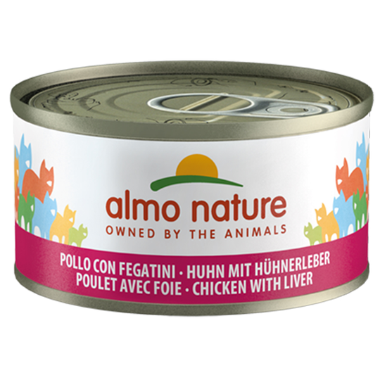 24 x 70 g Almo Nature Legend 20 + 4 kaupan päälle! - kana & maksa