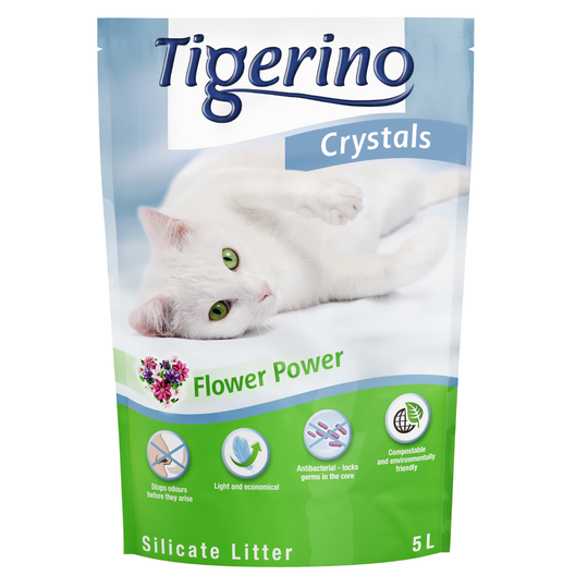 Tigerino Crystals Flower-Power -kissanhiekka - 5 l