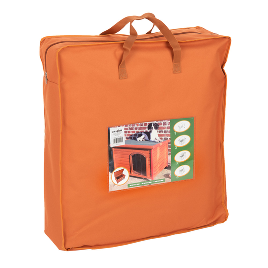 Eristys tasakattoiseen Woody-koirankoppiin - L 104 x S 63 x K 60 cm, sopii koolle L