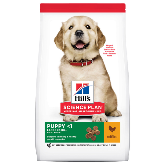Hill's Science Plan -säästöpakkaus: 2 x suuri pakkaus - 2 x 14,5 kg Puppy Large Breed Chicken