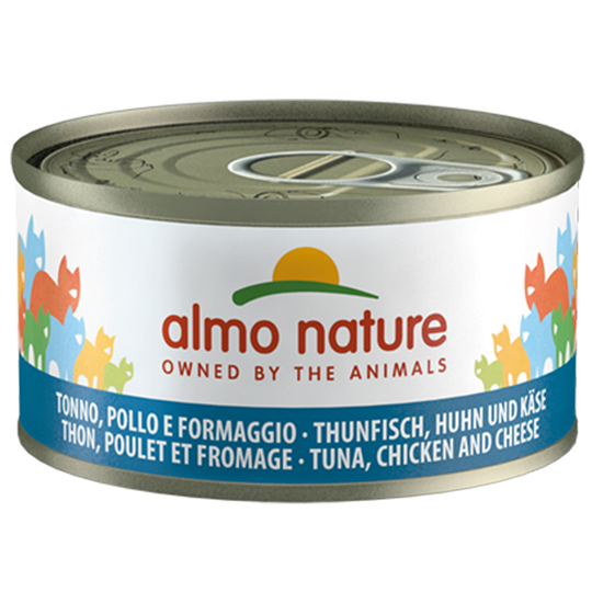 24 x 70 g Almo Nature Legend 20 + 4 kaupan päälle! - tonnikala, kana & juusto