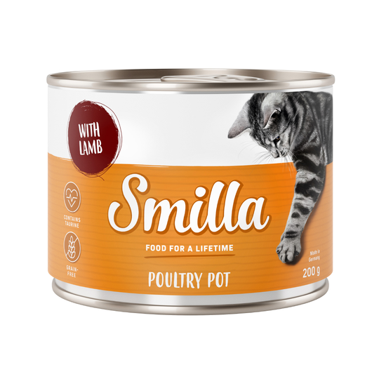 Kokeilupakkaus: Smilla-siipikarjapata, 4 makua - 6 x 800 g: 4 eri makua