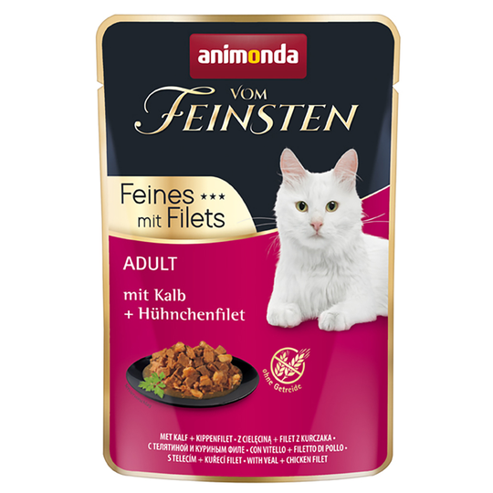 Animonda Vom Feinsten Adult 18 x 85 g - vasikka + kanafilee