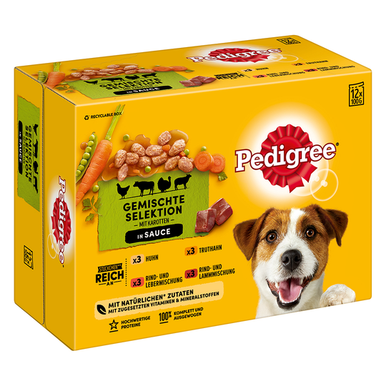 10 + 2 kaupan päälle! 12 x 100 g Pedigree Pouches - in Sauce