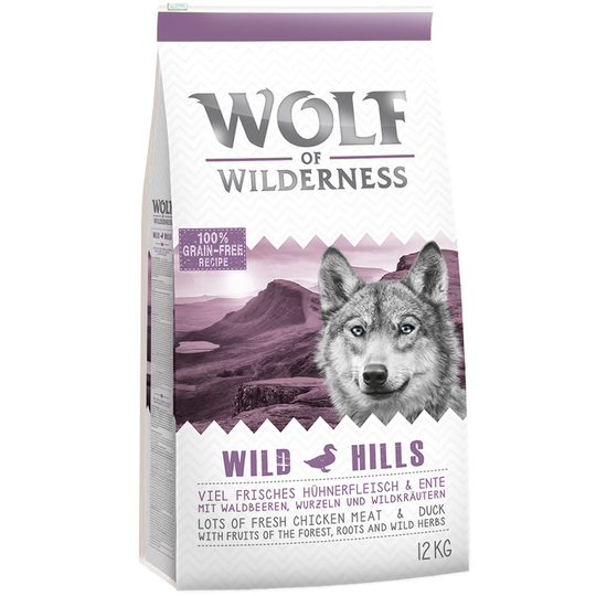 Wolf of Wilderness Wild Hills- ankka - 12 kg