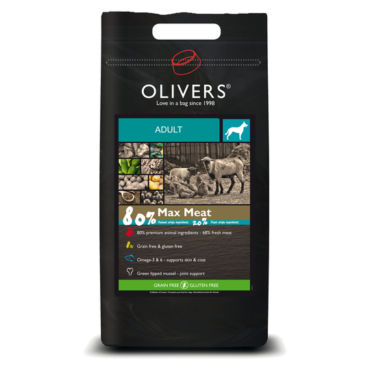 Oliver's Adult Max Meat 80% Grain Free - 8 kg