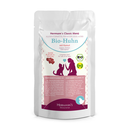 Herrmanns Menu -säästöpakkaus 24 x 85 g - luomukana & luomukamut