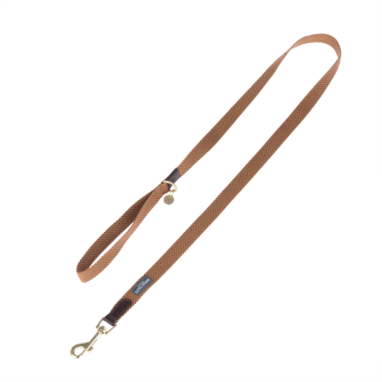 Nomad Tales Bloom -talutushihna, caramel - 120 cm pitkä, 20 mm leveä