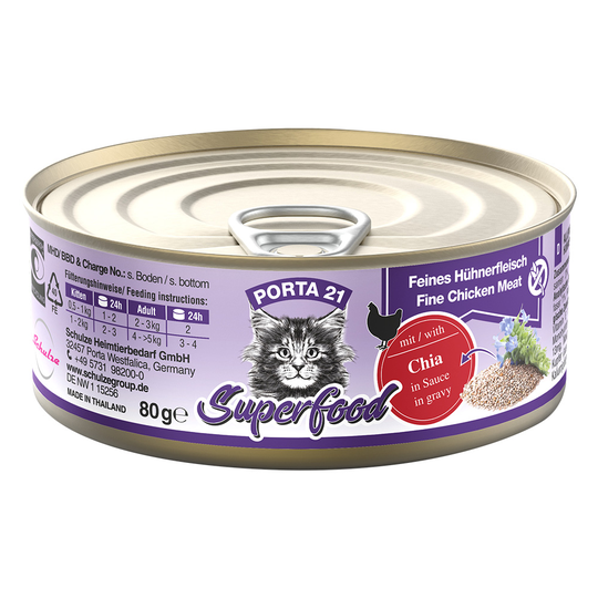 Porta 21 Superfood 24 x 80 g - kanaa ja chian siemeniä