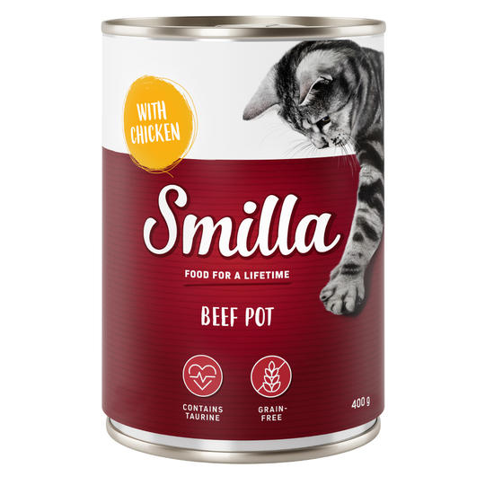 Smilla-nautapata 6 x 400 g - nautaa kalalla