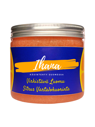 Ihana virkistävä luomu sitrus vartalokuorinta 200ml