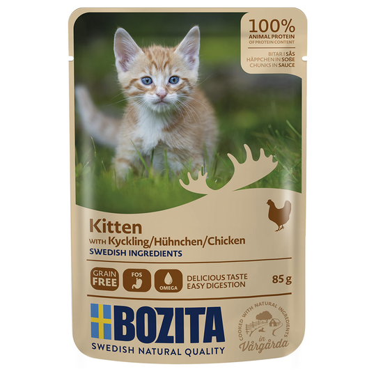 Bozita Paloja kastikkeessa Kitten 12 x 85 g - kana