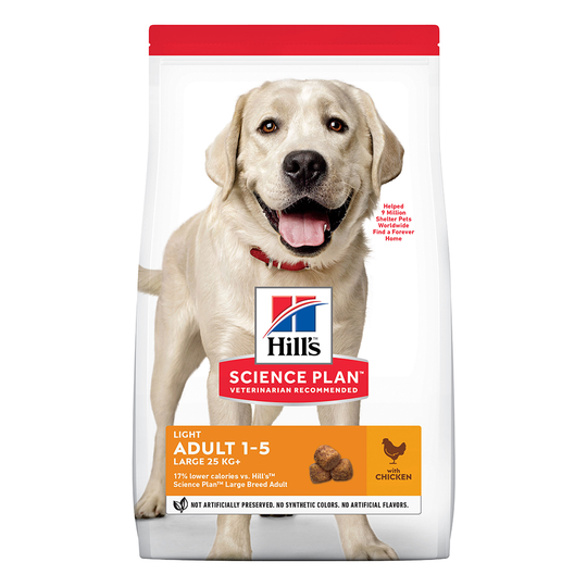 Hill's Science Plan Adult 1-5 Light Large Breed Chicken - 14 kg