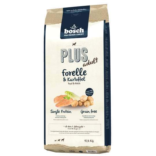 bosch-säästöpakkaus - 2 x 12,5 kg HPC Plus Trout & Potato