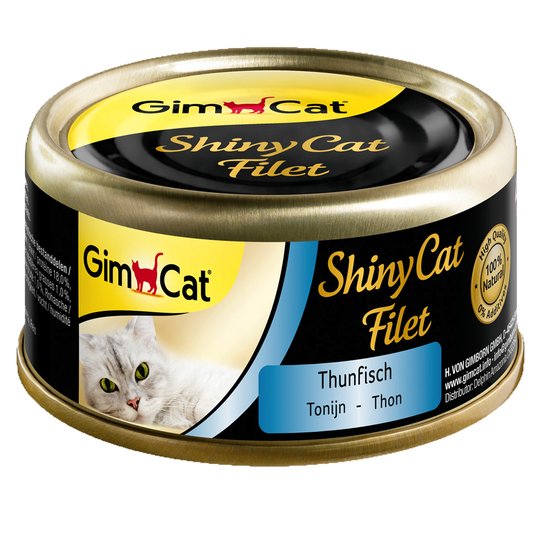 GimCat ShinyCat Filet -säästöpakkaus 12 x 70 g - tonnikala