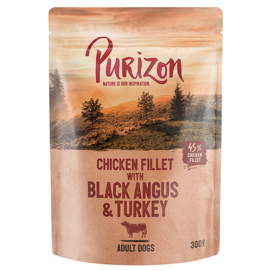Purizon Adult 6 x 300 g - Black Angus & kalkkuna